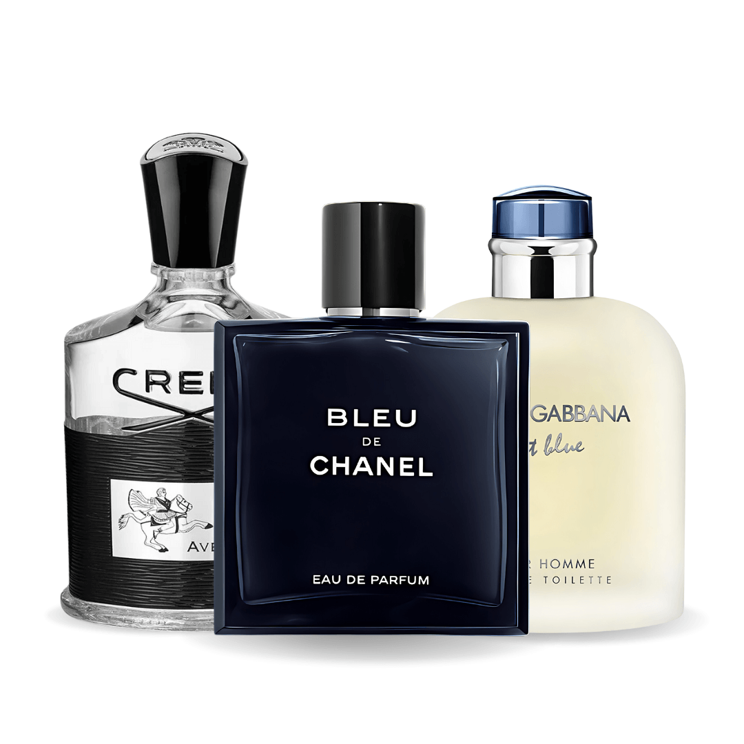 3-dijelni promotivni paket: Bleu de Chanel, Creed Aventus i Light Blue Dolce & Gabbana 100ml