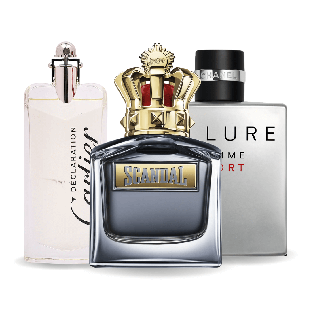 3-dijelni promotivni paket: Allure Homme Sport, Jean Paul Gaultier Scandal i Cartier Déclaration 100ml