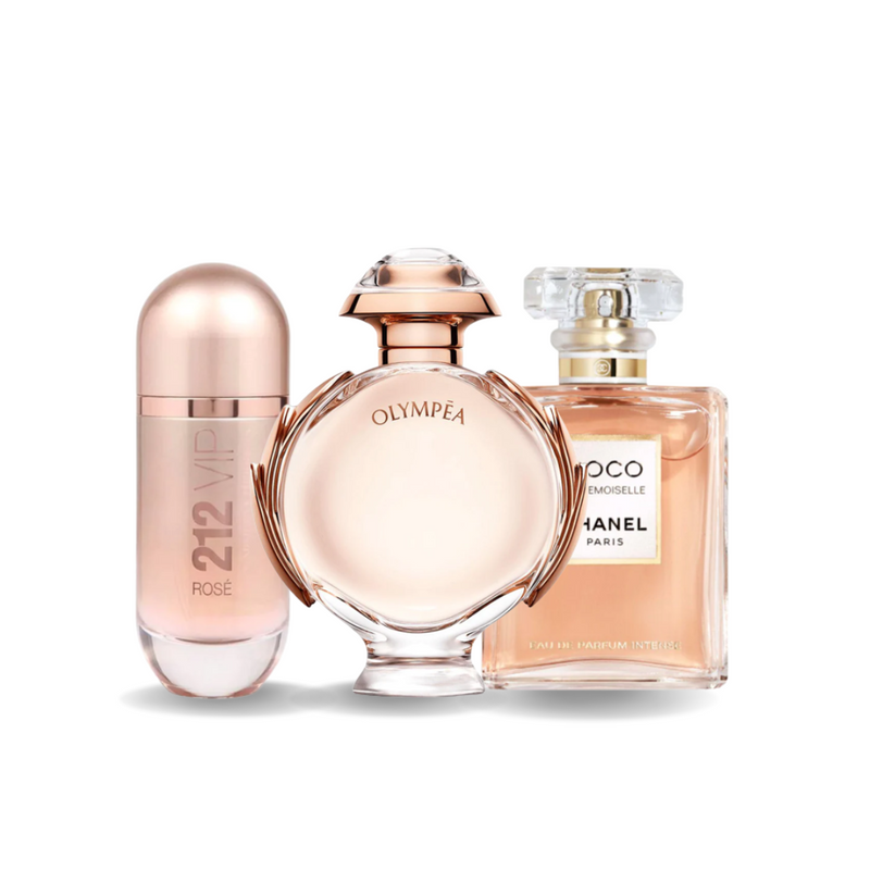 3-dijelni promotivni paket: 212 VIP ROSÉ, OLYMPÉA i COCO MADEMOISELLE 100ml