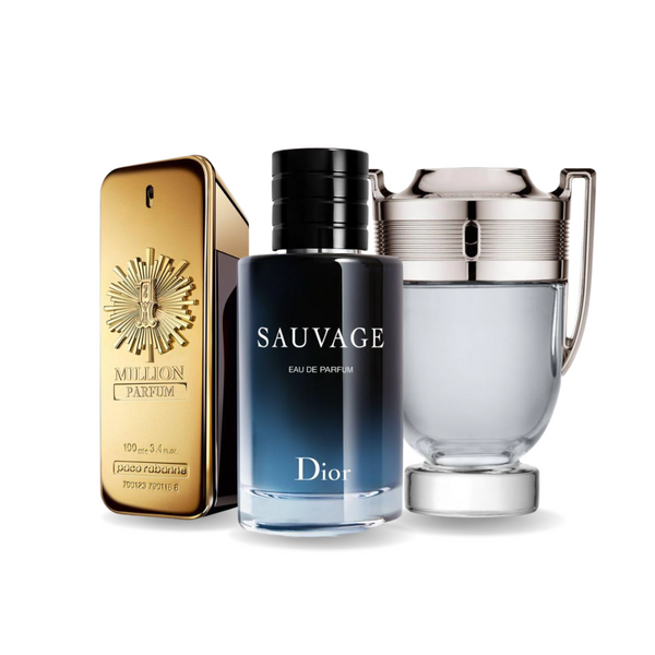 3-dijelni promotivni paket: Paco Rabanne ONE MILLION, Dior SAUVAGE i Paco Rabanne INVICTUS 100ml